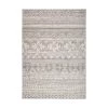 Bohemian Distressed Geometric Gray 5 ft. x 7 ft. Area Rug by World Rug Gallery