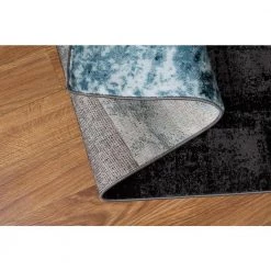 Contemporary Abstract Circle Blue/Gray 10 ft. x 14 ft. Area Rug by World Rug Gallery -Shaw stor online gray world rug gallery area rugs 307gray10x14 66 1000