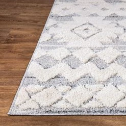 Tribal Southwestern High-Low Gray 2 ft. x 7 ft. Runner Area Rug by World Rug Gallery -Shaw stor online gray world rug gallery area rugs 4019gray2x7 1f 1000