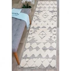 Tribal Southwestern High-Low Gray 2 ft. x 7 ft. Runner Area Rug by World Rug Gallery -Shaw stor online gray world rug gallery area rugs 4019gray2x7 c3 1000