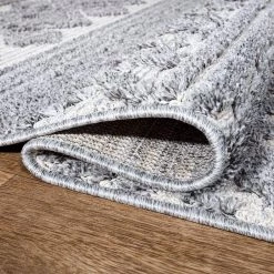 Southwestern Tribal Geometric High-Low Gray 5 ft. x 7 ft. Area Rug by World Rug Gallery -Shaw stor online gray world rug gallery area rugs 4022gray5x7 44 1000