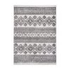 Southwestern Tribal Geometric High-Low Gray 5 ft. x 7 ft. Area Rug by World Rug Gallery