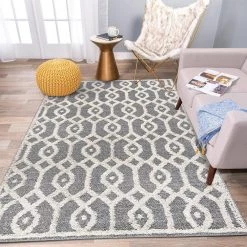 Moroccan Trellis High-Low Gray 5 ft. x 7 ft. Area Rug by World Rug Gallery 14 Moroccan Trellis High-Low Gray 5 ft. x 7 ft. Area Rug by World Rug Gallery -Shaw stor online gray world rug gallery area rugs 4024gray5x7 1f 1000