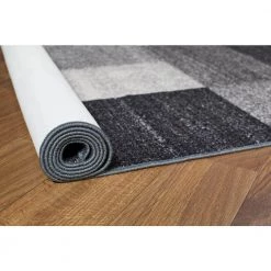Geometric Boxes Design Non-Slip (Non-Skid) Gray 7 ft. 10 in. x 10 ft. Indoor Area Rug by World Rug Gallery 7 Geometric Boxes Design Non-Slip (Non-Skid) Gray 7 ft. 10 in. x 10 ft. Indoor Area Rug by World Rug Gallery -Shaw stor online gray world rug gallery area rugs 506gray8x10 4f 1000