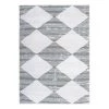 Gray 7 ft. 10 in. x 10 ft. Contemporary Diamond Machine Washable Area Rug by World Rug Gallery