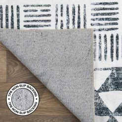 Gray 2 ft. x 7 ft. Bohemian Geometric Machine Washable Runner Rug by World Rug Gallery -Shaw stor online gray world rug gallery area rugs 7017gray2x7 66 1000