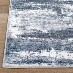 Gray 7 ft. 10 in. x 10 ft. Distressed Abstract Machine Washable Area Rug by World Rug Gallery -Shaw stor online gray world rug gallery area rugs 7020gray8x10 1f 1000