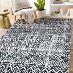 Gray 5 ft. x 7 ft. Distressed Boho Machine Washable Area Rug by World Rug Gallery -Shaw stor online gray world rug gallery area rugs 7022gray5x7 31 1000