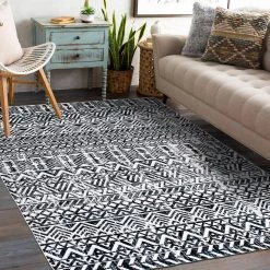 Gray 5 ft. x 7 ft. Distressed Boho Machine Washable Area Rug by World Rug Gallery -Shaw stor online gray world rug gallery area rugs 7022gray5x7 c3 1000