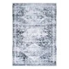 Gray 5 ft. x 7 ft. Distressed Transitional Machine Washable Area Rug by World Rug Gallery