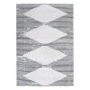 Gray 7 ft. 10 in. x 10 ft. Contemporary Geometric Stripes Machine Washable Area Rug by World Rug Gallery