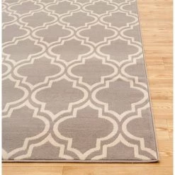 Modern Moroccan Trellis Gray 8 ft. x 9 ft. Area Rug by World Rug Gallery -Shaw stor online gray world rug gallery area rugs 9101 gray 7 6 x 9 5 d4 1000