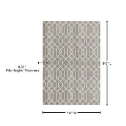 Modern Trellis Pattern Gray 8 ft. x 9 ft. Area Rug by World Rug Gallery 14 Modern Trellis Pattern Gray 8 ft. x 9 ft. Area Rug by World Rug Gallery -Shaw stor online gray world rug gallery area rugs 9105 gray 7 6 x 9 5 76 1000