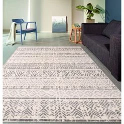 Geometric Bohemian Design 7 ft. 10 in. x 10 ft. Gray Area Rug by World Rug Gallery -Shaw stor online gray world rug gallery area rugs mon843gray8x10 31 1000