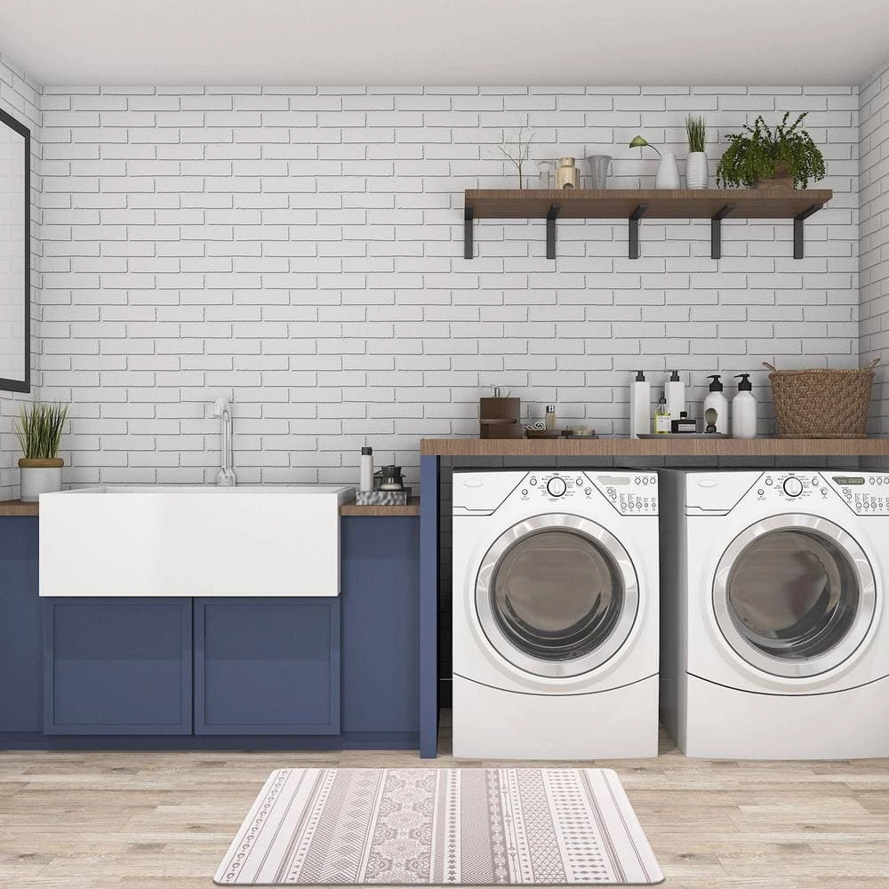 Geometric Boho Gray 18 in. x 30 in. Anti-Fatigue Standing Mat by World Rug Gallery 4 Geometric Boho Gray 18 in. x 30 in. Anti-Fatigue Standing Mat by World Rug Gallery - Image 4