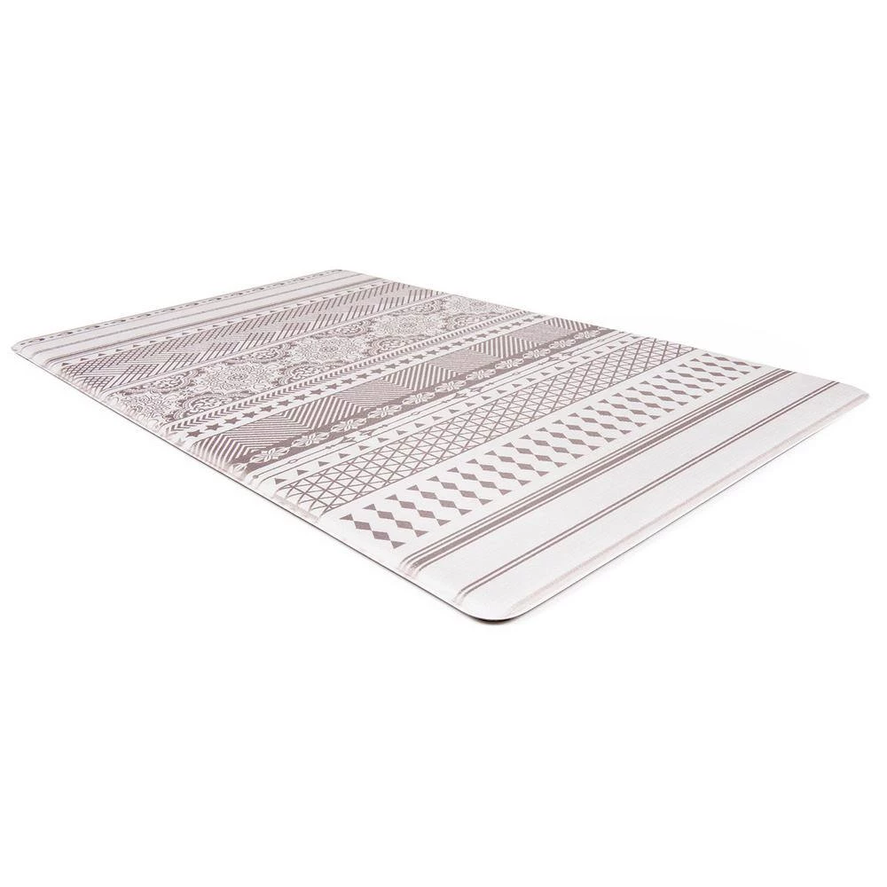 Geometric Boho Gray 18 in. x 30 in. Anti-Fatigue Standing Mat by World Rug Gallery 2 Geometric Boho Gray 18 in. x 30 in. Anti-Fatigue Standing Mat by World Rug Gallery - Image 2