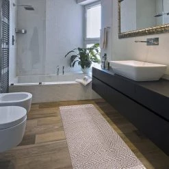 Contemporary Geometric Gray 18 in. x 47 in. Anti-Fatigue Standing Mat by World Rug Gallery -Shaw stor online gray world rug gallery kitchen mats 1008gray18x47 1f 1000