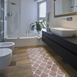 Distressed Moroccan Gray 18 in. x 47 in. Anti-Fatigue Standing Mat by World Rug Gallery -Shaw stor online gray world rug gallery kitchen mats 1009gray18x47 1f 1000