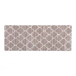 Distressed Moroccan Gray 18 in. x 47 in. Anti-Fatigue Standing Mat by World Rug Gallery