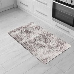 Distressed Traditional Gray 18"x30" Anti-Fatigue Standing Mat by World Rug Gallery 11 Distressed Traditional Gray 18"x30" Anti-Fatigue Standing Mat by World Rug Gallery -Shaw stor online gray world rug gallery kitchen mats 1013gray18x30 31 1000