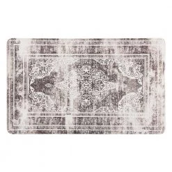 Distressed Traditional Gray 18"x30" Anti-Fatigue Standing Mat by World Rug Gallery