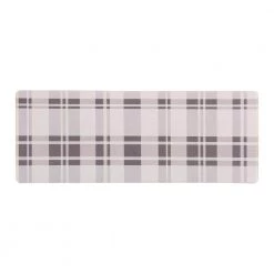 Plaid Gray 18 in. x 47 in. Anti-Fatigue Standing Mat by World Rug Gallery