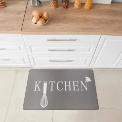 Kitchen Gray 18"x30" Anti-Fatigue Standing Mat by World Rug Gallery -Shaw stor online gray world rug gallery kitchen mats 1030gray18x30 4f 1000