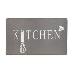 Kitchen Gray 18"x30" Anti-Fatigue Standing Mat by World Rug Gallery