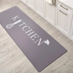Kitchen Gray 18"x47" Anti-Fatigue Standing Mat by World Rug Gallery -Shaw stor online gray world rug gallery kitchen mats 1030gray18x47 1f 1000