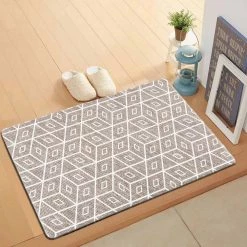 Modern Geometric Gray 18 in. x 30 in. Anti-Fatigue Standing Mat by World Rug Gallery 8 Modern Geometric Gray 18 in. x 30 in. Anti-Fatigue Standing Mat by World Rug Gallery -Shaw stor online gray world rug gallery kitchen mats 1034gray18x30 c3 1000