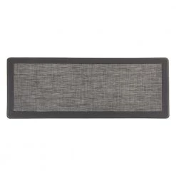 Textline Bordered Gray 18 in. x 47 in. Anti-Fatigue Standing Mat by World Rug Gallery