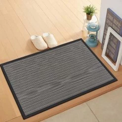 Stripe Textline Gray 18 in. x 30 in. Anti-Fatigue Standing Mat by World Rug Gallery -Shaw stor online gray world rug gallery kitchen mats 1049gray18x30 c3 1000