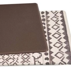 Gray Distressed Bohemian 18 in. x 30 in. Anti Fatigue Standing Mat by World Rug Gallery -Shaw stor online gray world rug gallery kitchen mats 787gray18x30 66 1000