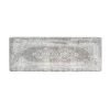 Gray Distressed Traditional Vintage Design 18 in. x 47 in. Anti Fatigue Standing Mat by World Rug Gallery