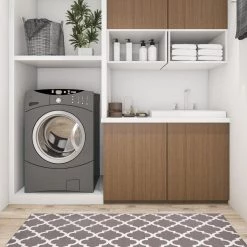 Moroccan 18 in. X 47 in. Gray Anti-Fatigue Mat by World Rug Gallery 10 Moroccan 18 in. X 47 in. Gray Anti-Fatigue Mat by World Rug Gallery -Shaw stor online gray world rug gallery kitchen mats 852gray18x47 4f 1000