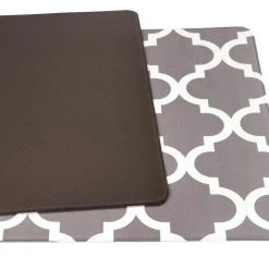 Moroccan 18 in. X 47 in. Gray Anti-Fatigue Mat by World Rug Gallery 8 Moroccan 18 in. X 47 in. Gray Anti-Fatigue Mat by World Rug Gallery -Shaw stor online gray world rug gallery kitchen mats 852gray18x47 66 1000