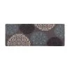 Gray 18 in. x 47 in. Contemporary Modern Floral Anti Fatigue Standing Mat by World Rug Gallery