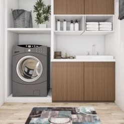 Gray 18 in. x 30 in. Contemporary Abstract Circles Anti Fatigue Standing Mat by World Rug Gallery -Shaw stor online gray world rug gallery kitchen mats 994gray18x30 c3 1000