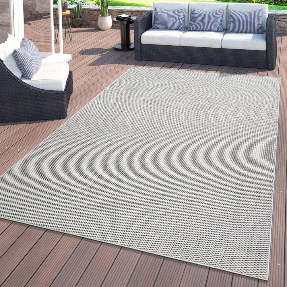 Gray 7 ft. 10 in. x 10 ft. Solid Flatweave Indoor/Outdoor Area Rug by World Rug Gallery 10 Gray 7 ft. 10 in. x 10 ft. Solid Flatweave Indoor/Outdoor Area Rug by World Rug Gallery - Image 10