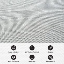 Gray 7 ft. 10 in. x 10 ft. Solid Flatweave Indoor/Outdoor Area Rug by World Rug Gallery 15 Gray 7 ft. 10 in. x 10 ft. Solid Flatweave Indoor/Outdoor Area Rug by World Rug Gallery -Shaw stor online gray world rug gallery outdoor rugs 5011gray8x10 4f 1000