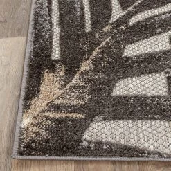 Gray 7 ft. 10 in. x 10 ft. Floral Leaves Indoor/Outdoor Area Rug by World Rug Gallery -Shaw stor online gray world rug gallery outdoor rugs 8012gray8x10 fa 1000