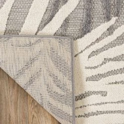 Gray 5 ft. x 7 ft. Contemporary Tropical Large Floral Indoor/Outdoor Area Rug by World Rug Gallery -Shaw stor online gray world rug gallery outdoor rugs 8013gray5x7 66 1000