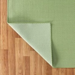 Green 7 ft. 10 in. x 10 ft. Solid Flatweave Indoor/Outdoor Area Rug by World Rug Gallery -Shaw stor online green world rug gallery outdoor rugs 5008green8x10 66 1000