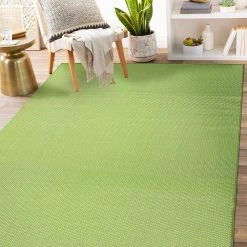 Green 7 ft. 10 in. x 10 ft. Solid Flatweave Indoor/Outdoor Area Rug by World Rug Gallery -Shaw stor online green world rug gallery outdoor rugs 5008green8x10 76 1000