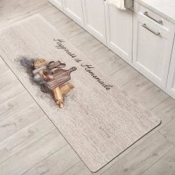 Homemade Ivory 18"x47" Anti-Fatigue Standing Mat by World Rug Gallery -Shaw stor online ivory world rug gallery kitchen mats 1027ivory18x47 1f 1000