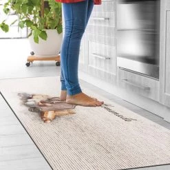 Homemade Ivory 18"x47" Anti-Fatigue Standing Mat by World Rug Gallery -Shaw stor online ivory world rug gallery kitchen mats 1027ivory18x47 c3 1000