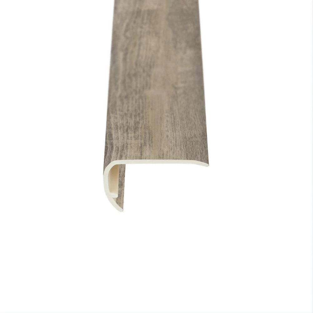 Wisteria Park Lambswool 5/32 in. T x 2-1/8 in. W x 94 in. L Vinyl Stair Nose Molding by Shaw 2 Wisteria Park Lambswool 5/32 in. T x 2-1/8 in. W x 94 in. L Vinyl Stair Nose Molding by Shaw - Image 2