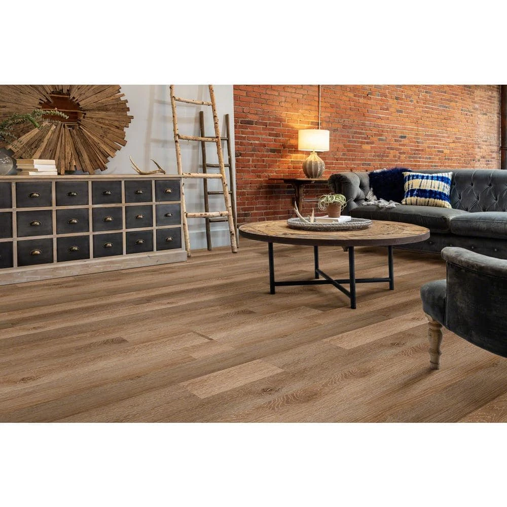 Inspiration 6 in. W Mimosa Adhesive Luxury Vinyl Plank Flooring (53.93 sq. ft./case) by Shaw 9 Inspiration 6 in. W Mimosa Adhesive Luxury Vinyl Plank Flooring (53.93 sq. ft./case) by Shaw - Image 9
