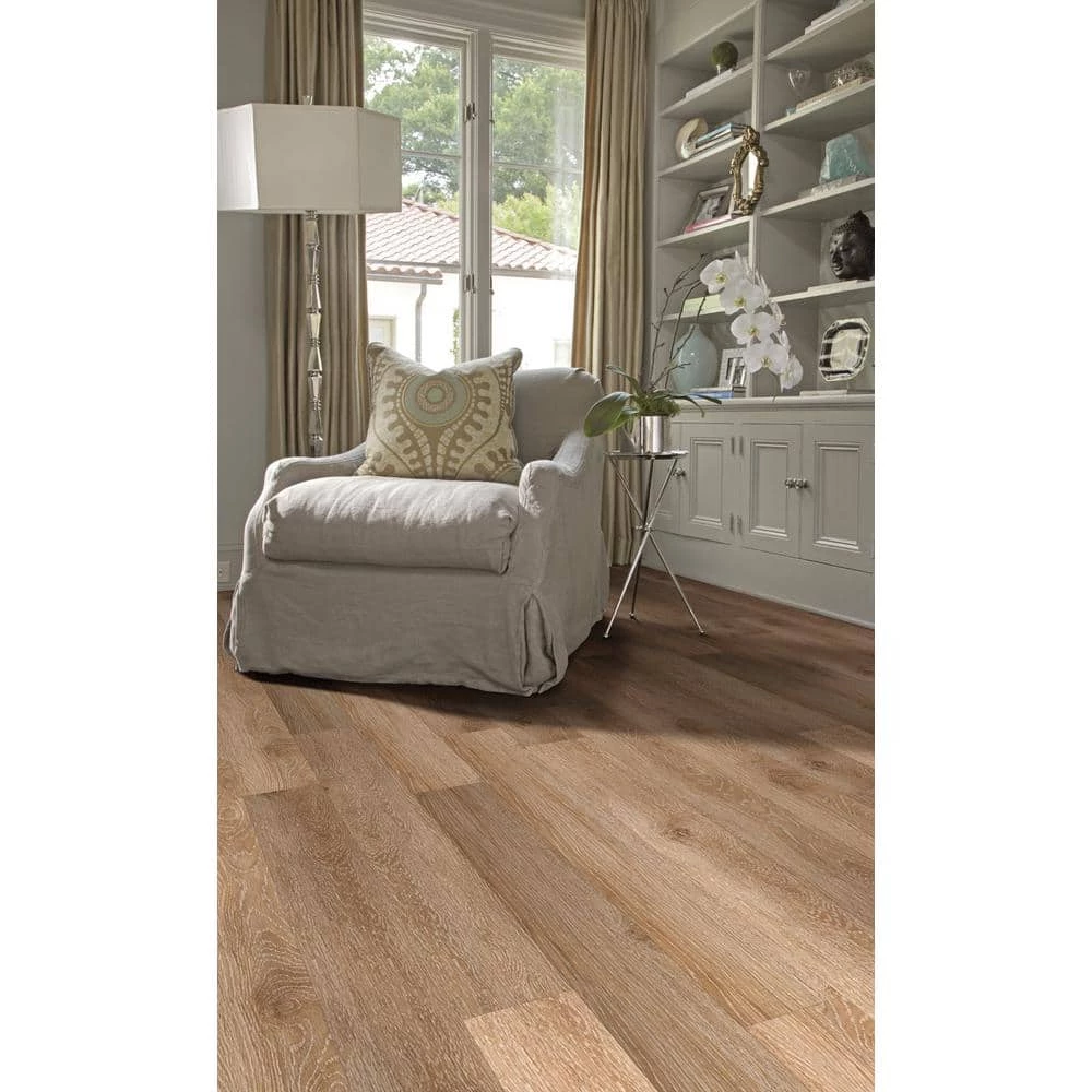 Inspiration 6 in. W Mimosa Adhesive Luxury Vinyl Plank Flooring (53.93 sq. ft./case) by Shaw 6 Inspiration 6 in. W Mimosa Adhesive Luxury Vinyl Plank Flooring (53.93 sq. ft./case) by Shaw - Image 6