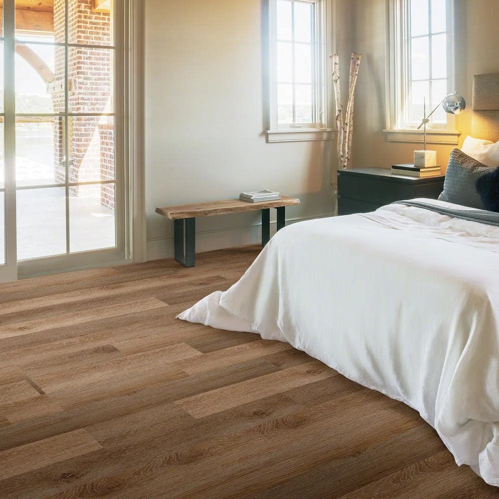 Inspiration 6 in. W Mimosa Adhesive Luxury Vinyl Plank Flooring (53.93 sq. ft./case) by Shaw 8 Inspiration 6 in. W Mimosa Adhesive Luxury Vinyl Plank Flooring (53.93 sq. ft./case) by Shaw - Image 8